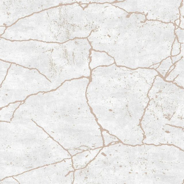 Superfresco Easy Vliestapete Kintsugi Rose Gold in Pink, Weiß und Gold mit abstraktem Design, B: 0,52 m, L: 10,05 m - Bild 1