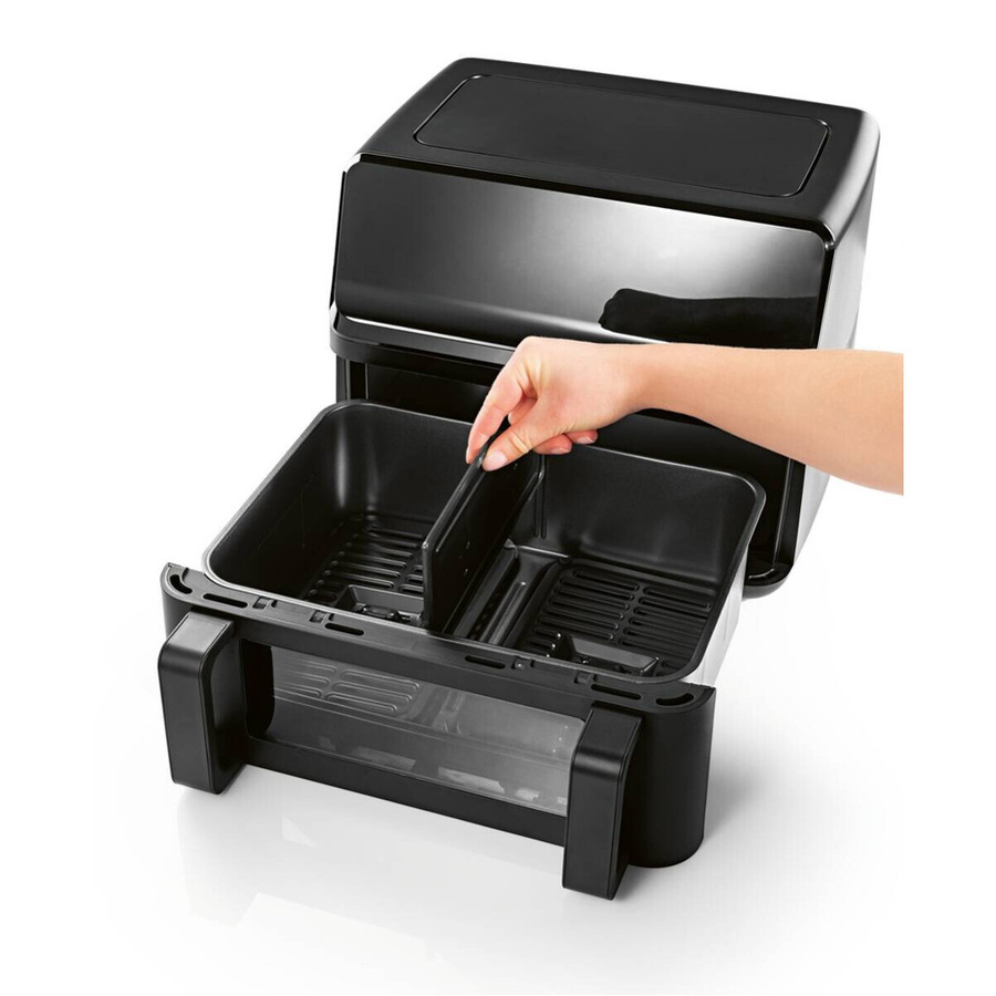Rachs KOCHWERK Heißluftfritteuse Schwarz, Volumen: 9 l, B/H/L: 37,5 x 38 x 30 cm - Bild 3