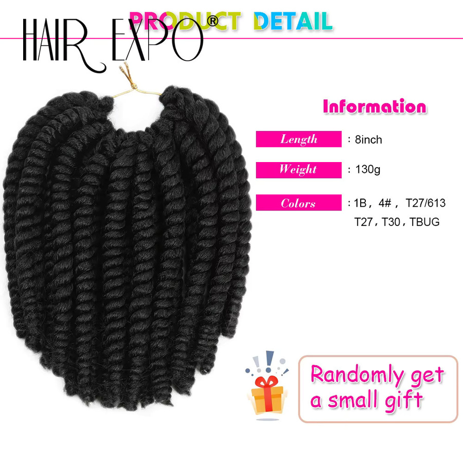 Havana Twist Senegalese Twist Häkelzöpfe Ombre, 8 Zoll, Damen - Bild 3