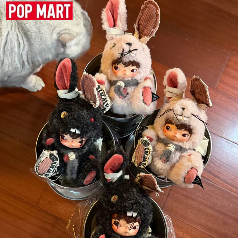 POP MART Hirono Little Hare, Plüschpuppen-Anhänger, Actionfigur, Set - Bild 2