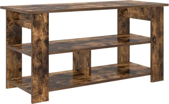 vidaXL TV-Ständer in Geräucherte Eiche, moderner Medientisch für dein Wohnzimmer, B/T/H: 100 x 40 x 50 cm - Bild 1