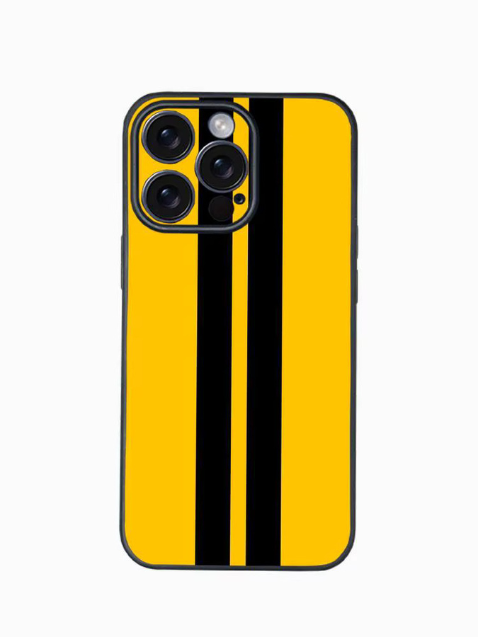 Luxuriöse L-Line Handyhülle für Apple iPhone 11 bis 16 Pro Max Plus mit schützender Beschichtung in Gelb - Bild 4