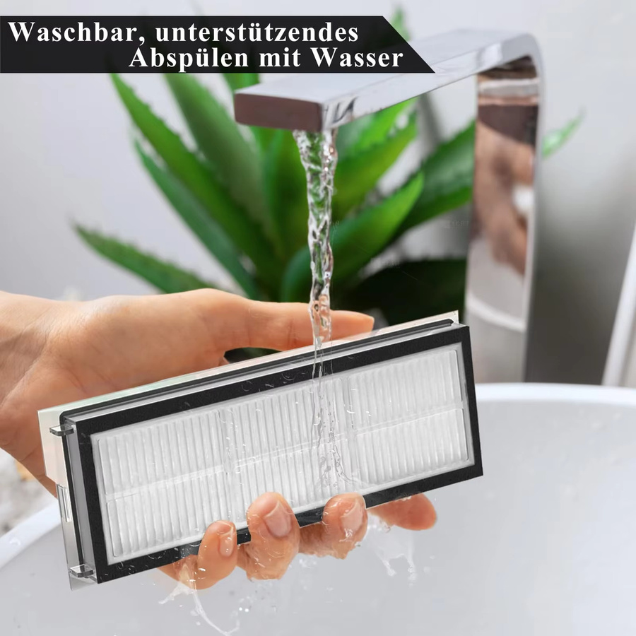 Roborock HEPA-Filter Ersatzfilter in Weiß für Qrevo S, Qrevo Curve, Qrevo Pro, Qrevo Plus, Qrevo MaxV und Qrevo Edge Roboter-Staubsauger - Bild 4