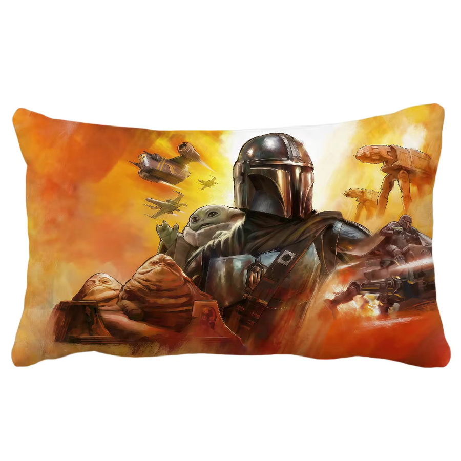 Star Wars Kissenbezug The Mandalorian und Grogu mit Rechteckmuster, mehrfarbig - Bild 5