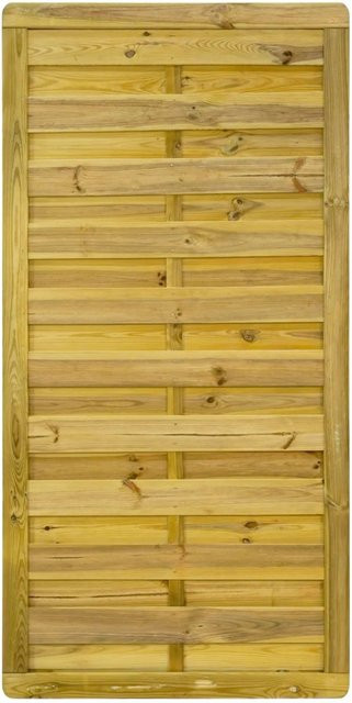 GartenLand Dichtzaun VARIO MASSIV Holzzaun aus Kiefernholz in Grün, B/H: 90 x 180 cm, kesseldruckimprägniert - Bild 1