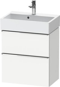 Duravit Waschtischunterschrank D-Neo Compact in Weiß, B/T/H: 58,4 x 37,2 x 62,5 cm - Bild 1