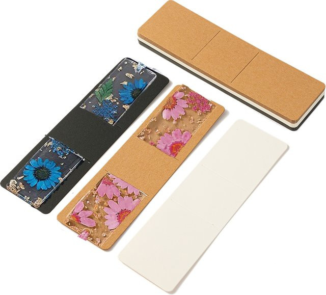 10 Stück braune Lesezeichen-Halter aus Harz als leere Karten für deine DIY-Verpackung und Geschenke - Bild 1