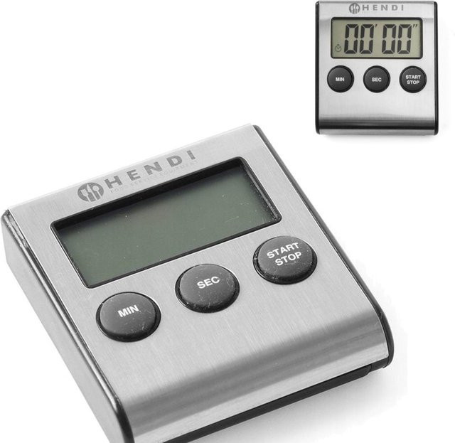 Digitaler Küchenwecker Hendi 582022 in Silber aus Edelstahl - Bild 1