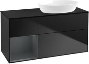 V&B Waschtischunterschrank Finion in Blau Lack, Breite: 120 cm, Tiefe: 50,1 cm, Höhe: 50,1 cm - Bild 1