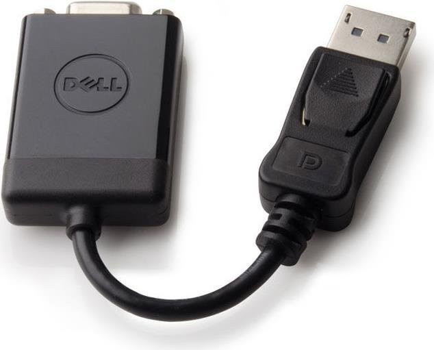 Dell DisplayPort zu VGA Adapter Videokonverter in Schwarz für Inspiron, Latitude und XPS Modelle - Bild 1
