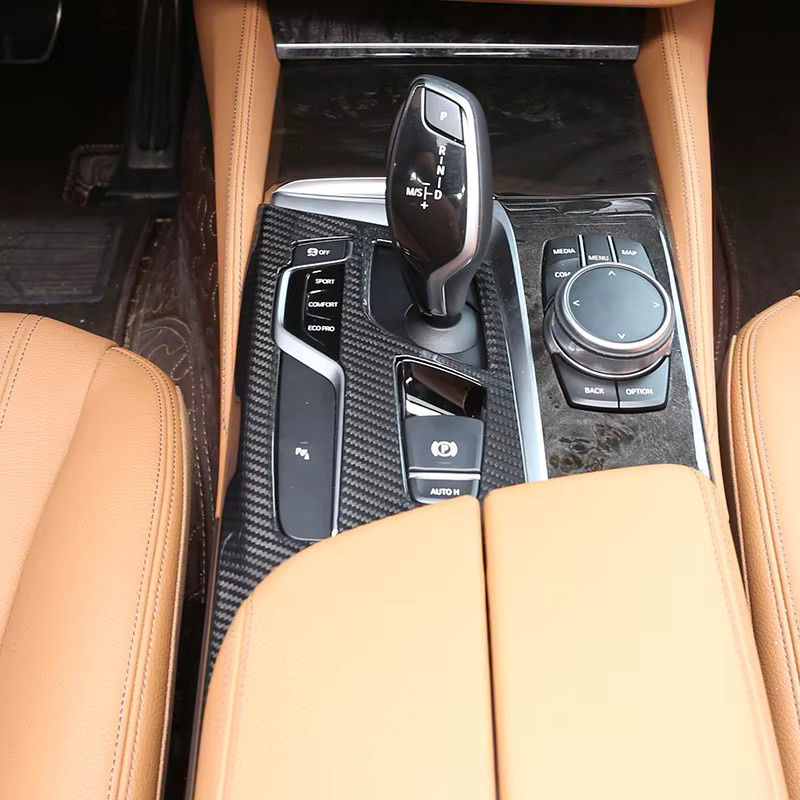 Metyoucar Carbon Mittelkonsole und Schalthebelblende für BMW 5er G30 G31 M5 F90 (2018-2022) in Schwarz - Bild 2