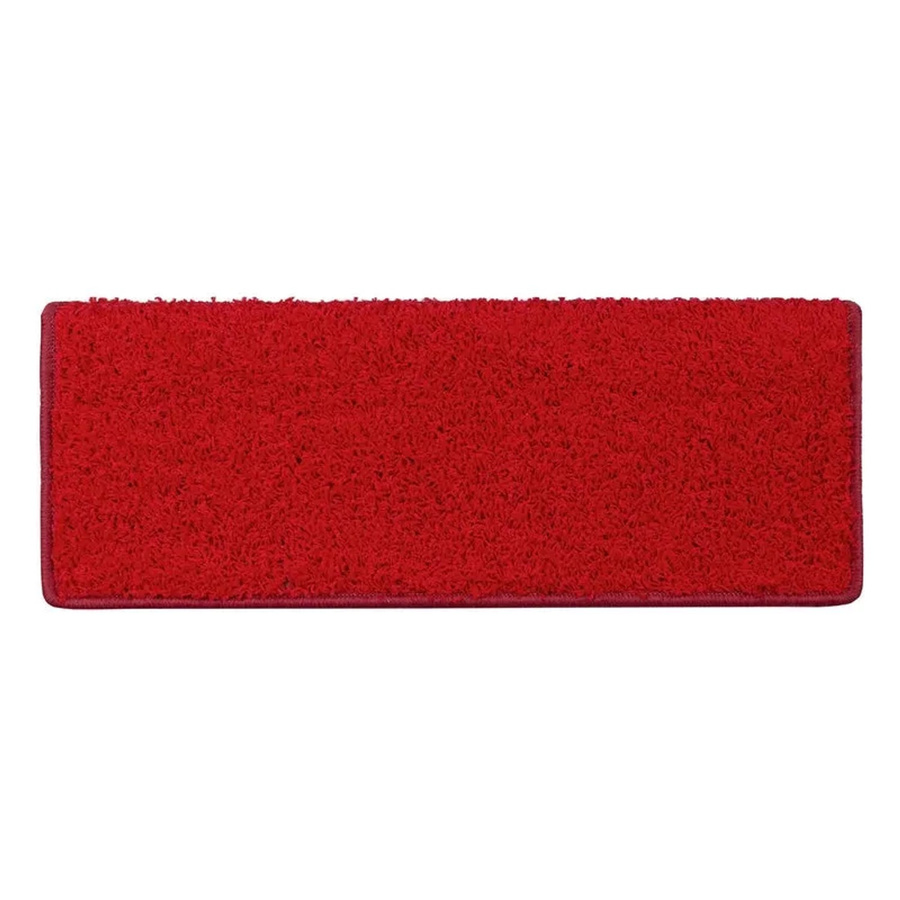 KARAT Shaggy Stufenmatte Sphinx Hochflor Rot, B/T: 23,5 x 65 cm - Bild 2