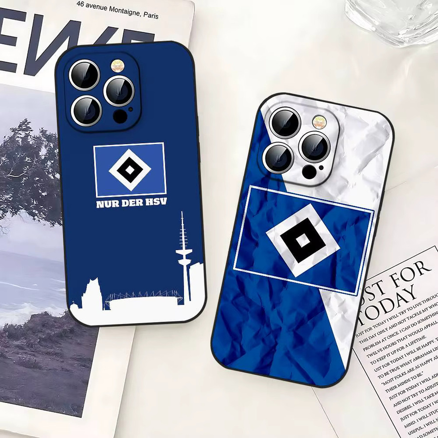 I-Hamburger-R SV Handyhülle aus weichem TPU für iPhone 11 bis iPhone 17 Pro Max Plus in Blau - Bild 3