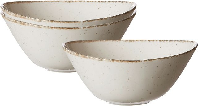Ritzenhoff & Breker Servierschalen Casa aus Keramik, Weiß, 3er Set, B: 16,5 cm, T: 19 cm - Bild 1