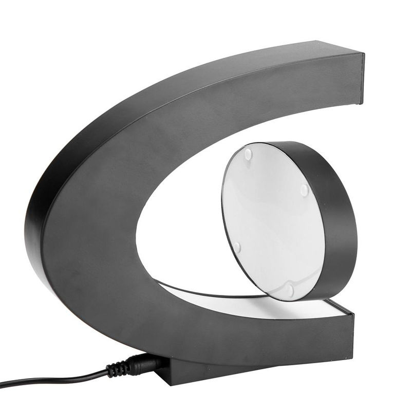 KONNWEI Magnetischer Schwebender Bilderrahmen in C-Form mit LED-Beleuchtung, Tischaufsteller für moderne Dekoration, Breite: 30 cm, Höhe: 20,8 cm, Tiefe: 4,4 cm - Bild 2