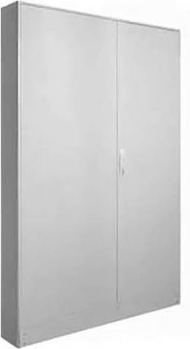 Hager Schrank Stahl Reinweiß RAL 9010 B/T/H: 130 x 195 x 20,5 cm - Bild 1