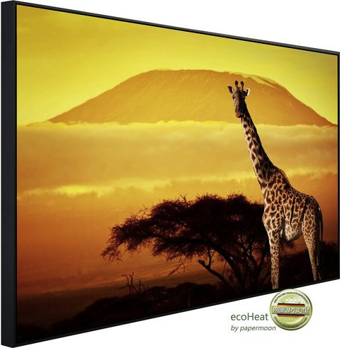 papermoon Infrarotheizung EcoHeat Giraffe von Kilimanjaro mit Matt-Effekt in Bunt, App-Steuerung und Überhitzungsschutz - Bild 1
