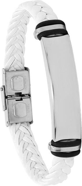 Lisa Accessory Armband, Edelstahl, Weiß, Herren - Bild 1