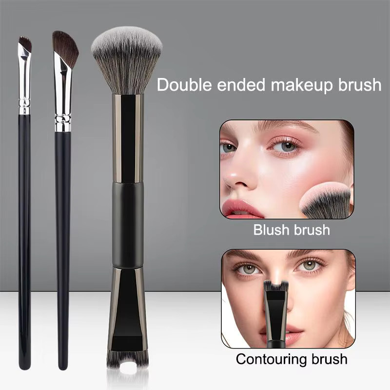 YOVIP Make-up-Pinsel, U-förmig, zwei Köpfe, Unisex - Bild 4
