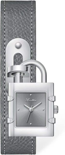 Lily there B Armbanduhr, Quarz, Messing, Leder, Silber, Damen - Bild 1