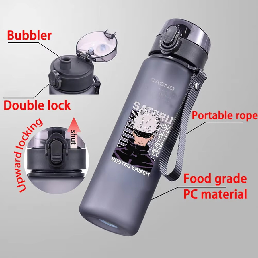 Bandai Jujutsu Kaisen Satoru Gojo Itadori Yuji Wasserbecher, 560ml, Plastik, Outdoor Wasserflasche - Bild 2