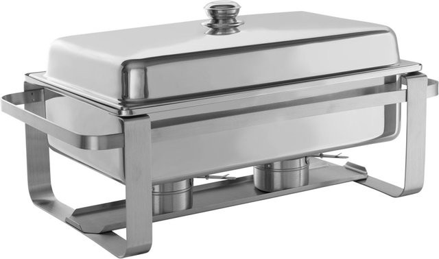 VEGA Chafing Dish Niles GN 1/1 aus Edelstahl, silber, rechteckig, B/T/H: 64 x 35 x 34 cm - Bild 1