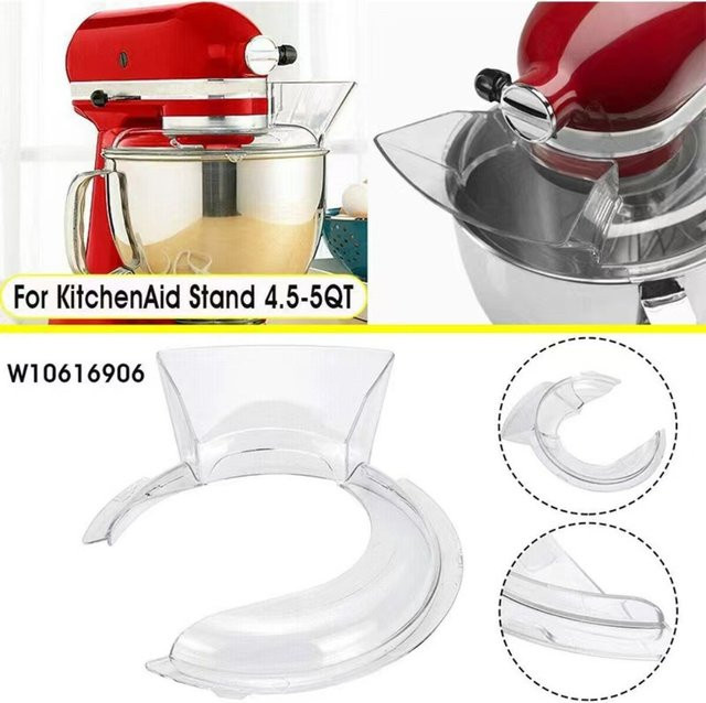 Ecure Fit Spritzschutz für KitchenAid Standmixer mit kippbarem Kopf, transparent, 4,5-5 QT - Bild 1
