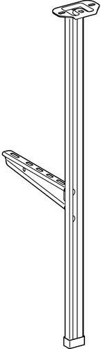 Schneider Electric KSB400ZFKP1 KS Hängestiel Bauform 1 für Kleinverteiler 4 Stück - Bild 1