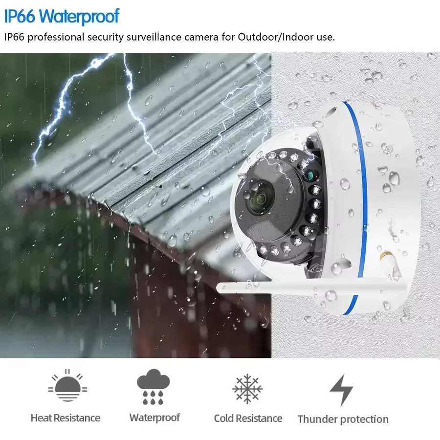 Tuya Smartlife Fisheye WLAN Kamera mit 5MP Auflösung, 150 Grad Weitwinkel und IR Nachtsicht, Weiß - Bild 4
