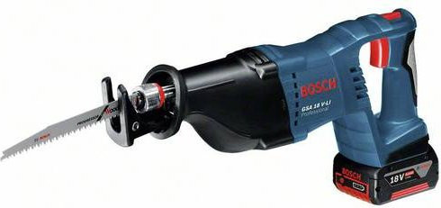 Bosch Professional GSA 18 V-LI Akku-Säbelsäge 18V mit 2 Akkus und Ladegerät in Blau - Bild 1