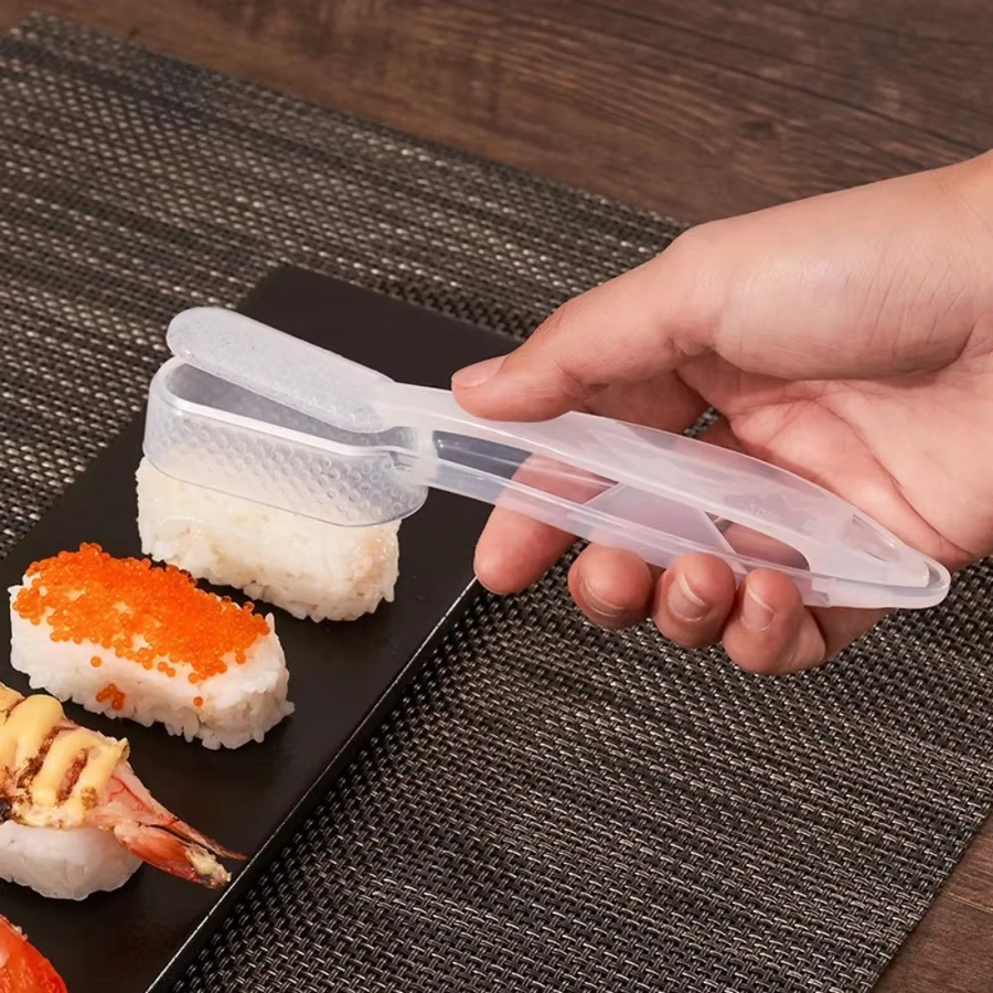 VIE LENTE Sushi-Form aus Kunststoff für japanische Reis- und Gemüserollen, rechteckig, transparent - Bild 4