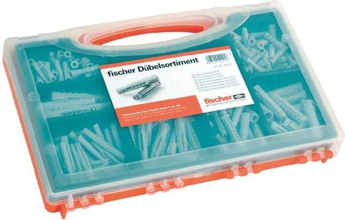 Fischer Sortimentsbox SX / UX mit Nylon-Dübeln in Grau, Transparent und Multicolour - Bild 2