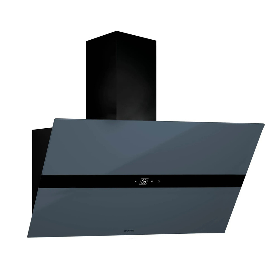 Klarstein WiFusion Dunstabzugshaube mit WiFi App-Steuerung, LED-Display, 690 m³/h, Energieeffizienzklasse A++, Dunkelgrau/Schwarz - Bild 2