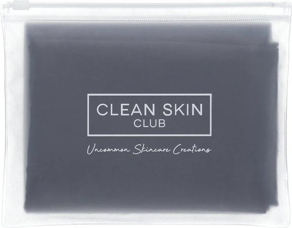 Clean Skin Club Clean Sleep Silberionen-Kissenbezug aus Lyocell und gekämmter Baumwolle, Mitternachtsblau/Grau, 1 Stück