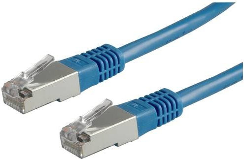 Value RJ45 Patchkabel CAT 6 S/FTP Ethernet LAN Blau, Länge: 1,00 m - Bild 1