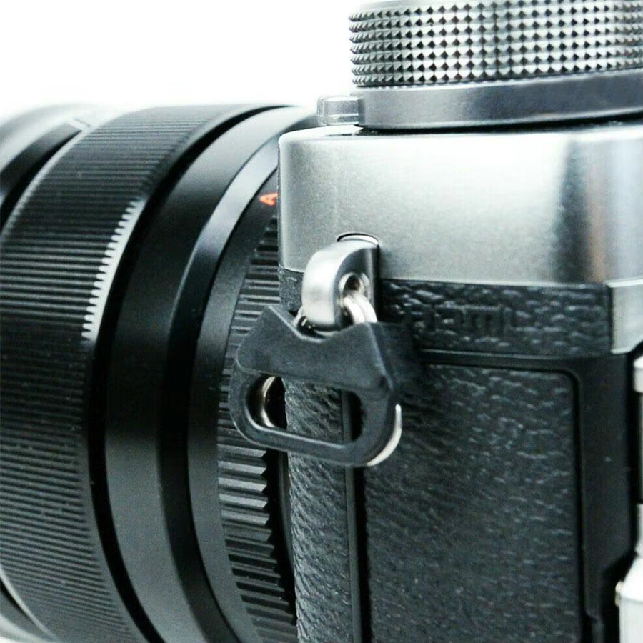 2er-Set Kamera Gürtel Haken Split Dreieck Ersatz für Fujifilm, Leica, Nikon, Olympus, Pentax und Panasonic in Schwarz - Bild 4