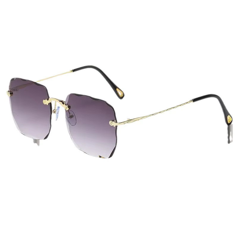 BMAD Sonnenbrille, Rahmenlos, Quadratisch, Metall, Unisex - Bild 4