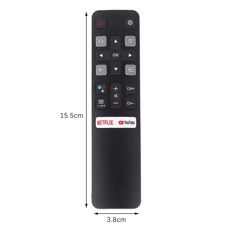 TCL Smart Home Infrarot-Fernbedienung für TV, Farbe: Schwarz, kompatibel mit RC802V FMR1 FMR2 FLR1 FUR5 FUR7 FUR6 - Bild 2