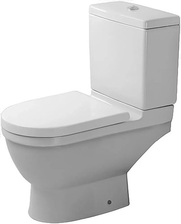 Duravit Stand-WC Kombi Starck 3 in Weiß als Tiefspüler mit waagerechtem Abgang, Höhe: 65,5 cm