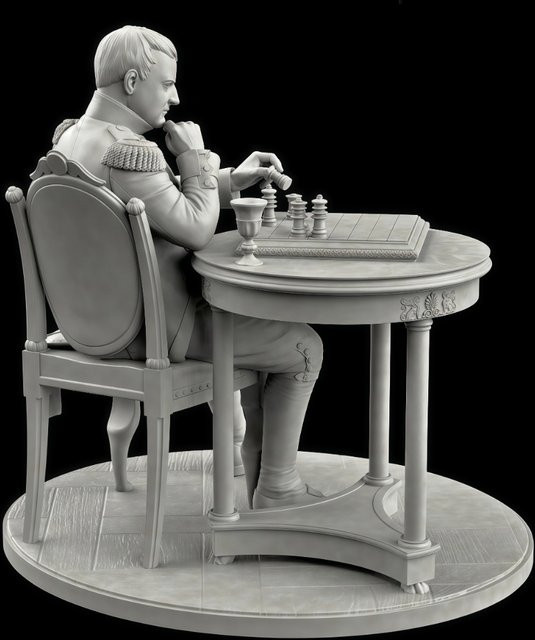 Napoleon Kaiser, 75-mm-Modellbausatz, aus Kunstharz, unmontiert und unbemalt - Bild 1