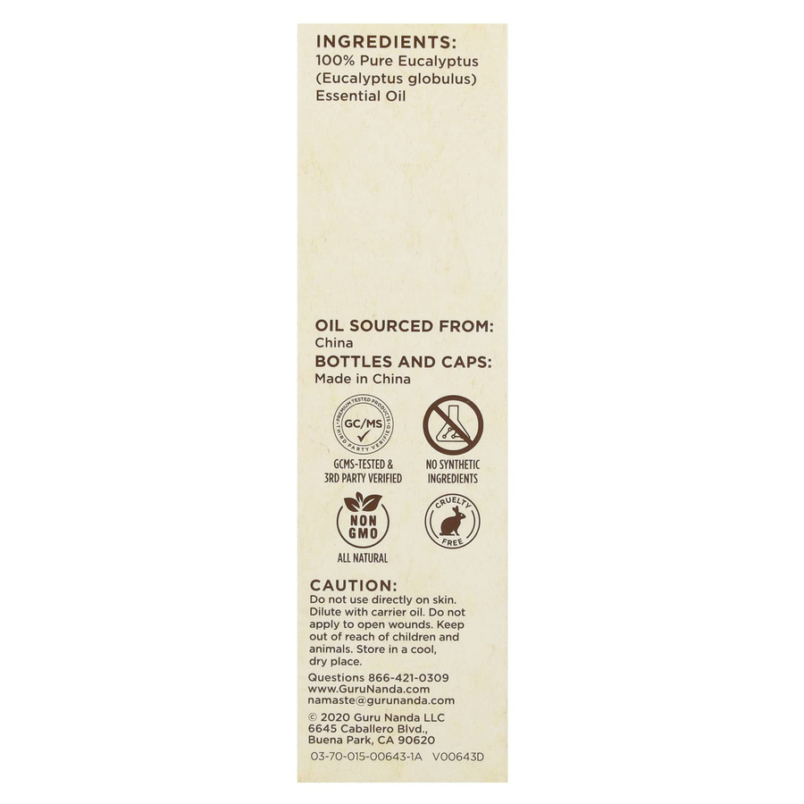 Guru Nida Eukalyptus Ätherisches Öl, 15 ml - Bild 2