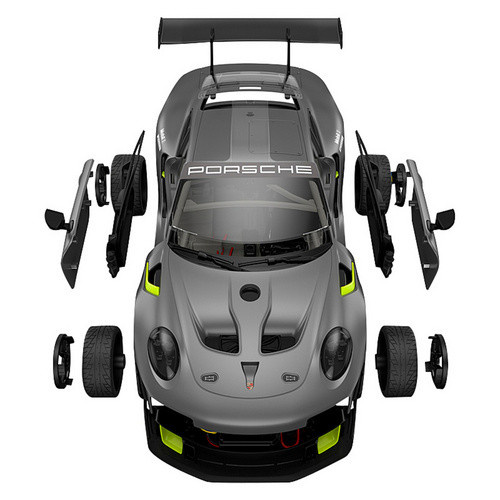 JAMARA Porsche 911 GT2 RS Clubsport 25 Bausatz 1:18 grau ferngesteuert - Bild 3