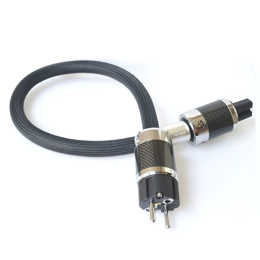 Furutech Alpha PS-950 HiFi Schuko Netzkabel mit Rhodium und Carbon Fiber in Schwarz - Bild 3