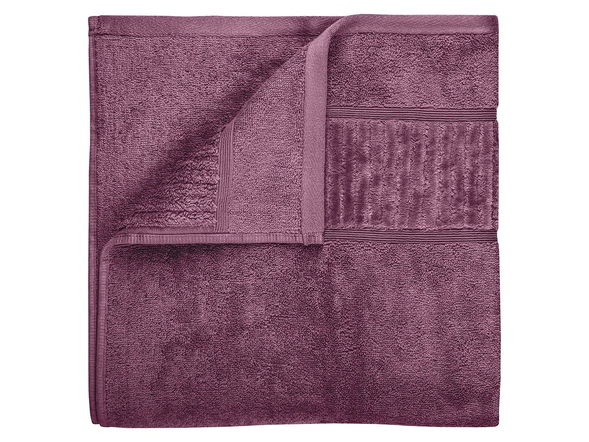 GÖZZE Bio Duschtuch aus Baumwolle in Purple, B/H: 70 x 140 cm - Bild 2