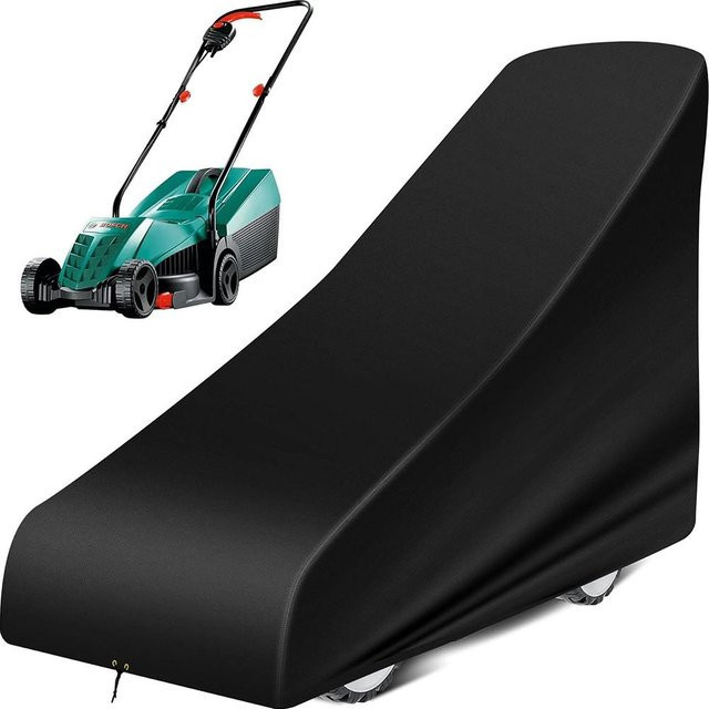 Wasserdichte Schutzhülle für Rasenmäher von Star Garden aus 210D Oxford Material, Farbe: Schwarz, B/T/H: 56 x 140 x 103 cm - Bild 1