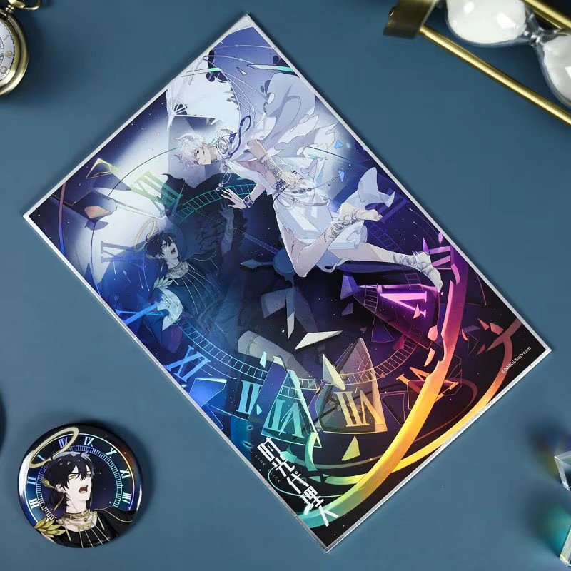 Link Click Offizielles Merch Yi Se Lun Wu Series Set mit Poster, Standee, Untersetzer und Badge in Mehrfarbig - Bild 3