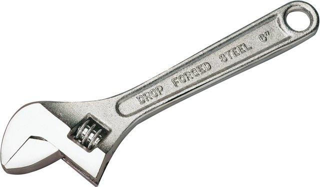LUX-TOOLS Rollgabelschlüssel Classic aus Stahl in Silber, Länge: 150 mm - Bild 1