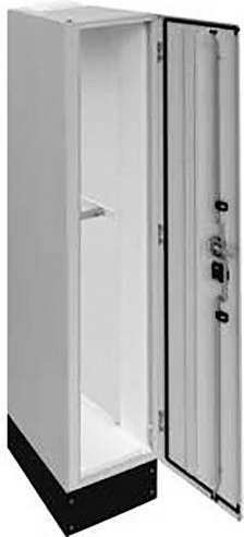 Hager Schrank aus Stahl in Lichtgrau (RAL 7035), B/T/H: 300 x 400 x 2050 mm - Bild 1