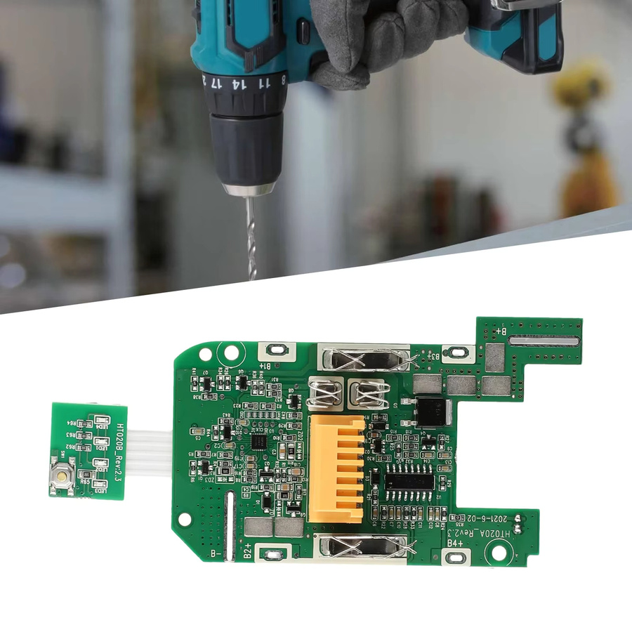 Makita Ladeplatte PCB Leiterplatte für 18V Lithium-Akkus BL1850B und BL1840B mit Ladeschutz-Indikator - Bild 3