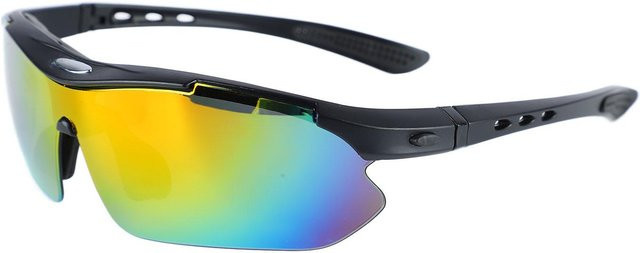 Fishine Sportsonnenbrille, Vollrand, Wrap, Kunststoff, Unisex, grau, polarisiert - Bild 1